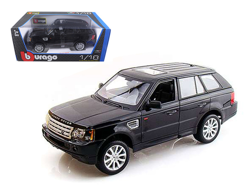 Range Rover Sport Black 1/18 Diecast Model Car By Bburago