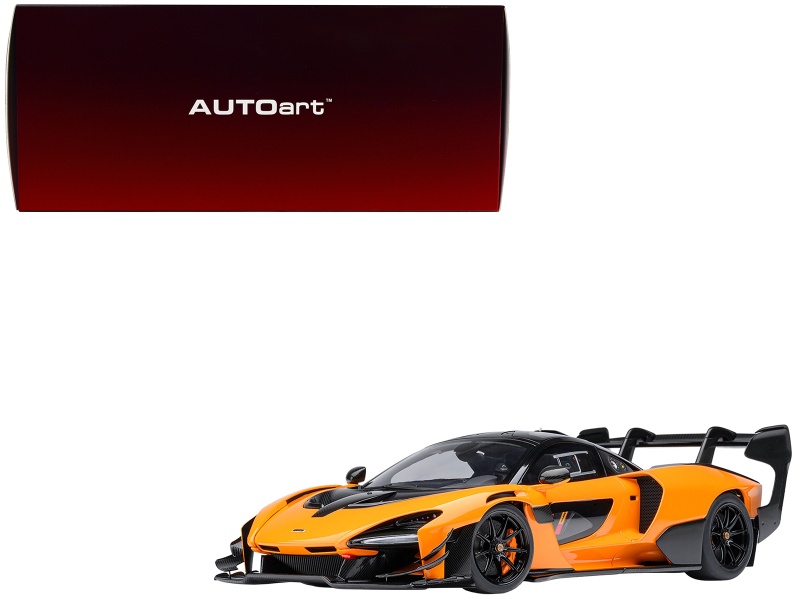 Mclaren Senna Gtr Orange With Black Top 1/18 Model Car By Autoart