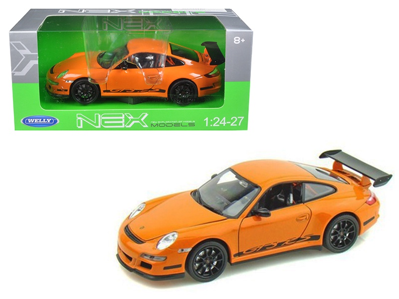 Porsche 911 (997) Gt3 Rs Orange 1/24 Diecast Car By Welly
