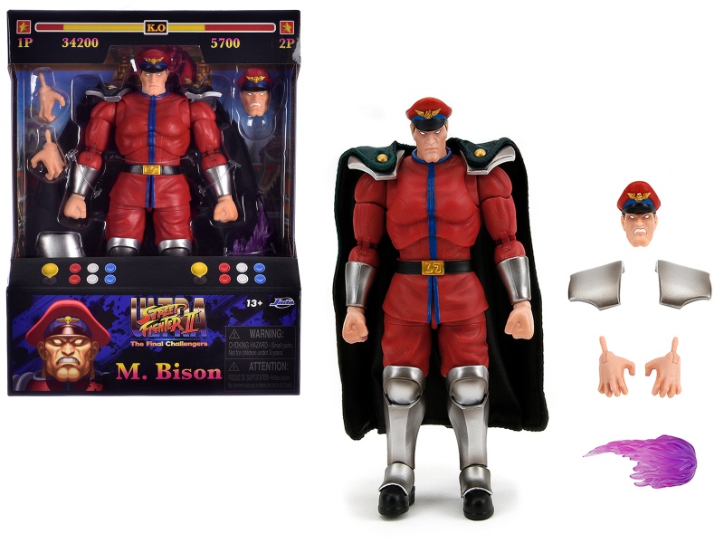 M. Bison 6" Moveable Figure with Accessories - Ultra Street Fighter II: The Final Challengers