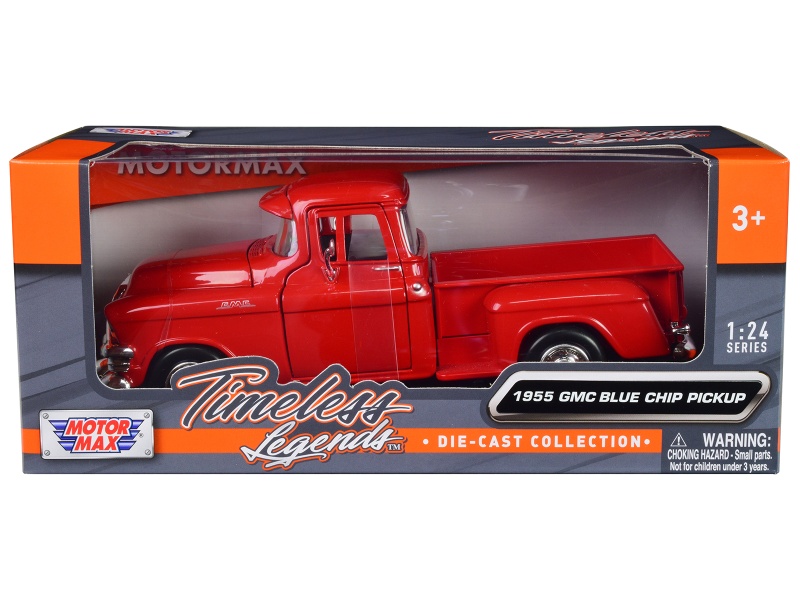 1955 GMC Blue Chip Pickup Truck Red Diecast Model Car