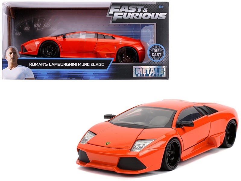 Roman's Lamborghini Murcielago Orange "Fast & Furious" Movie 1/24 Diecast Model Car By Jada