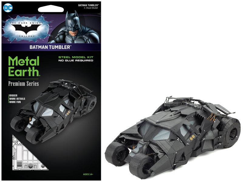 Model Kit Batman Tumbler "The Dark Knight Trilogy" (2005-2012) Movies (Challenging Difficulty) Steel Model By Metal Earth