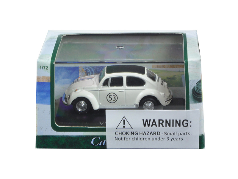 Volkswagen Beetle #53 In Display Case 1/72 Diecast Model Car By Cararama