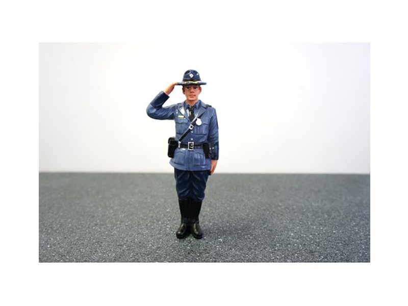 State Trooper Brian Figure For 1:18 Diecast Model Cars By American Diorama