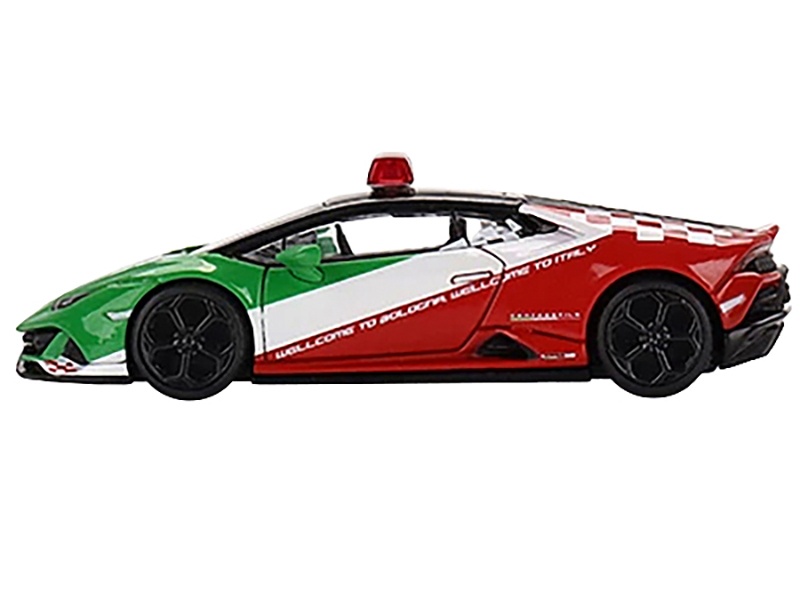 Lamborghini Huracan Evo "Bologna Airport Follow-Me Car" (2020) Limited Edition To 3600 Pieces Worldwide 1/64 Diecast Model Car By True Scale Miniatures