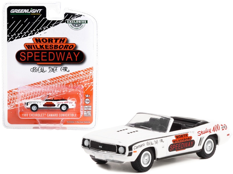 1969 Chevrolet Camaro Convertible "North Wilkesboro Speedway Official Pace Car" (North Carolina) "Hobby Exclusive" Series 1/64 Diecast Model Car By Greenlight