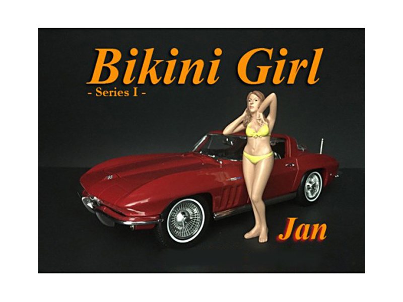 Jan Bikini Calendar Girl Figure For 1/18 Scale Models By American Diorama
