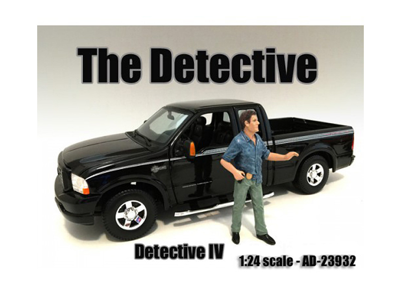 "The Detective #4" Figure For 1:24 Scale Models By American Diorama