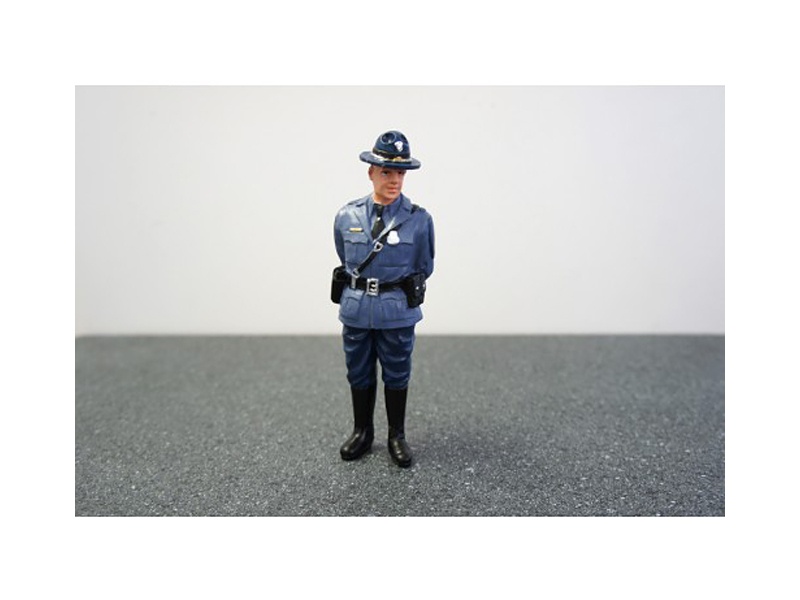 State Trooper Craig Figure For 1:18 Diecast Model Cars By American Diorama