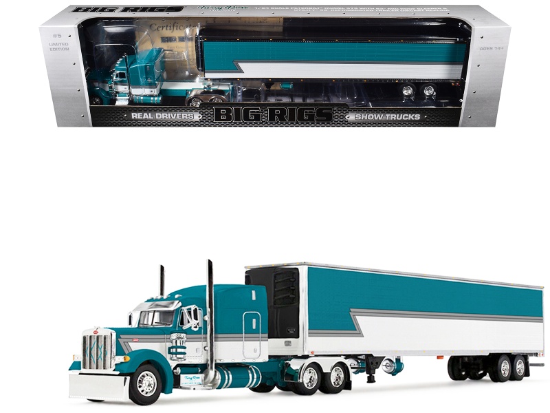 Peterbilt 379 Tway Rose Transport 1/64 Diecast with Reefer Trailer