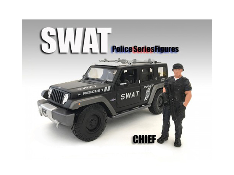 Swat Team Chief Figure For 1:24 Scale Models By American Diorama