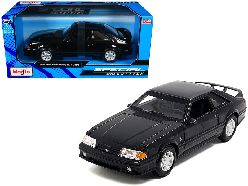 1993 Ford Mustang Svt Cobra Black "Special Edition" Series 1/24 Diecast Model Car By Maisto