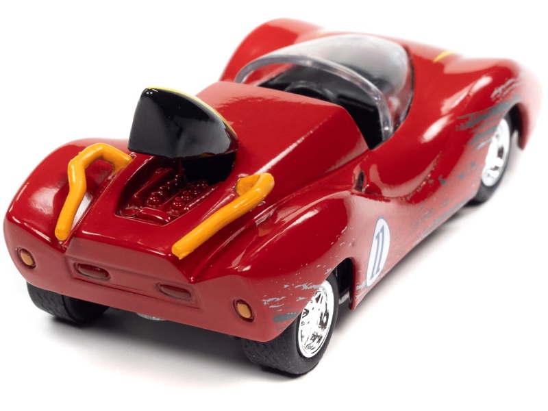 Captain Terror's Car #11 Red (Raced Version) "Speed Racer" (1967) Tv Series "Pop Culture" 2022 Release 4 1/64 Diecast Model Car By Johnny Lightning