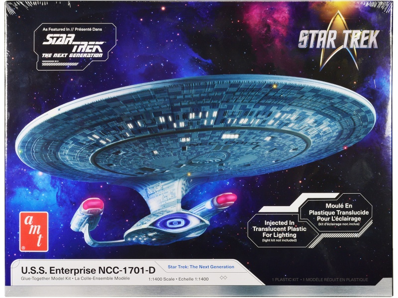 U.S.S. Enterprise NCC-1701-D Space Ship Model Kit - AMT 1/1400 Scale