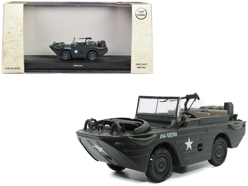 Ford GPA Amphibious Vehicle Olive Drab 1/43 Scale Diecast Model