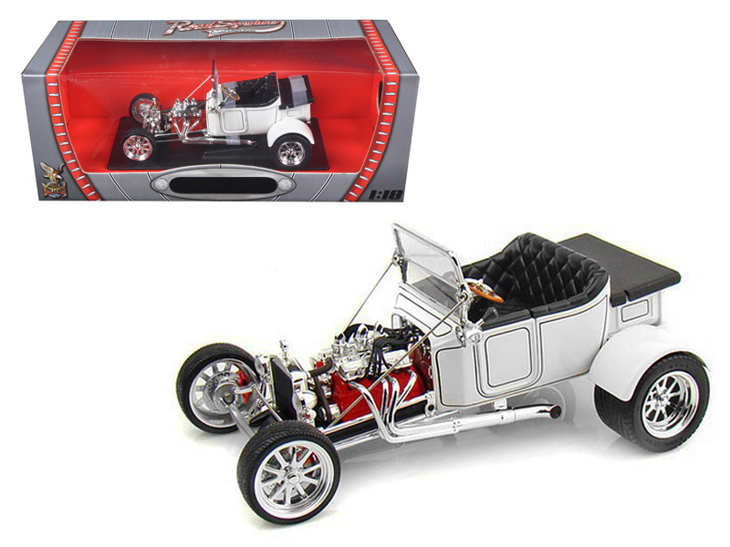 1923 Ford T-Bucket Roadster White 1/18 Diecast Model Car By Road Signature