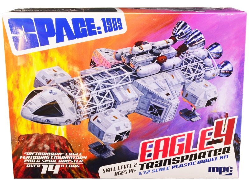 Skill 2 Eagle 4 Transporter "Space: 1999" (1975-1977) Tv Show Model Kit 1/72 Scale Model By Mpc