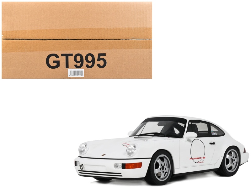 1992 Porsche 911 (964) Carrera Cup USA Edition White 1/18 Model Car