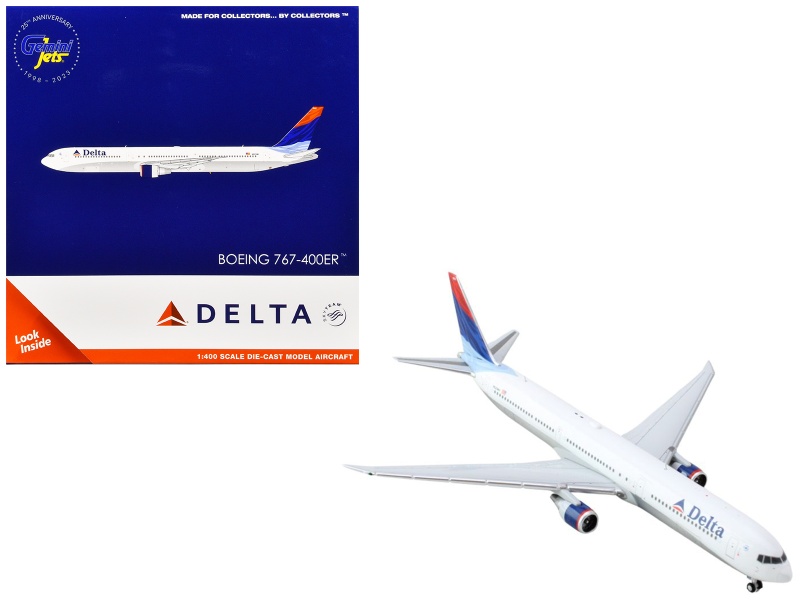 Boeing 767-400ER Commercial Aircraft 'Delta Air Lines' Diecast Model