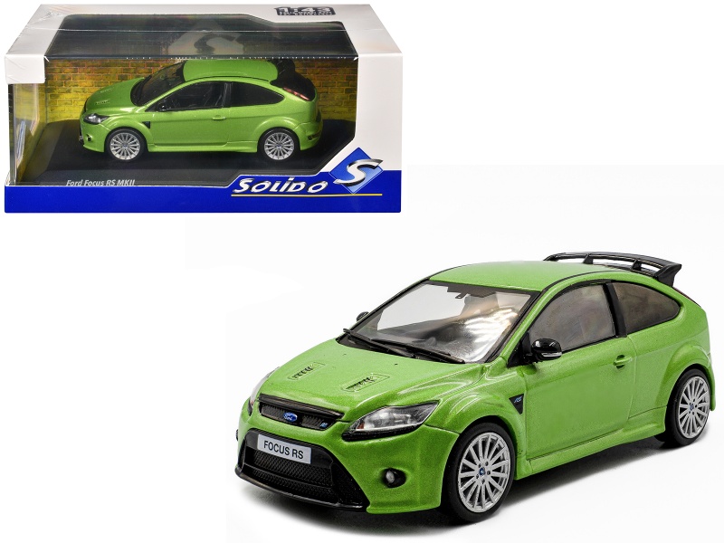 2010 Ford Focus Mkii Rs Ultimate Green Metallic 1/43 Diecast Model Car By Solido