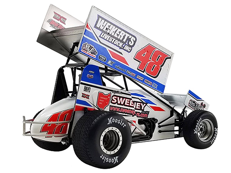 Winged Sprint Car #48 Danny Dietrich "Weikert's Livestock" Gary Kauffman Racing "World Of Outlaws" (2022) 1/18 Diecast Model Car By Acme