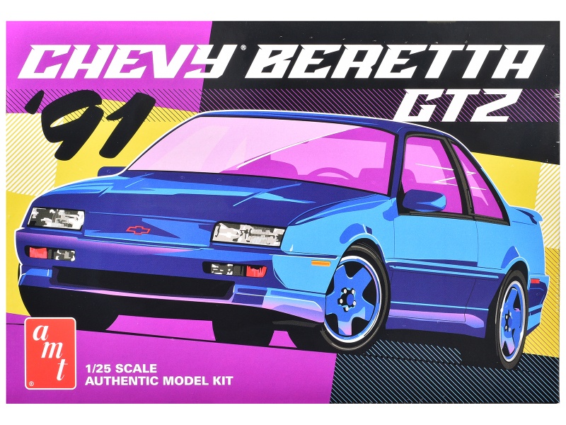 Skill 2 Model Kit 1991 Chevrolet Beretta Gtz 1/25 Scale Model By Amt