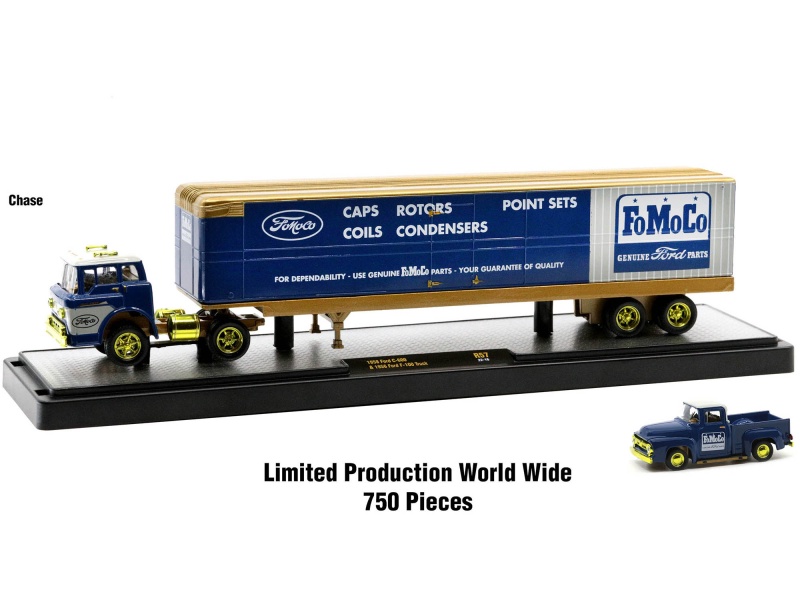 Auto Haulers Set Of 3 Trucks Release 57 Limited Edition To 8400 Pieces Worldwide 1/64 Diecast Models By M2 Machines
