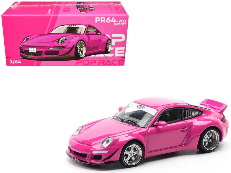 Rwb 997 Pink 1/64 Diecast Model Car By Pop Race