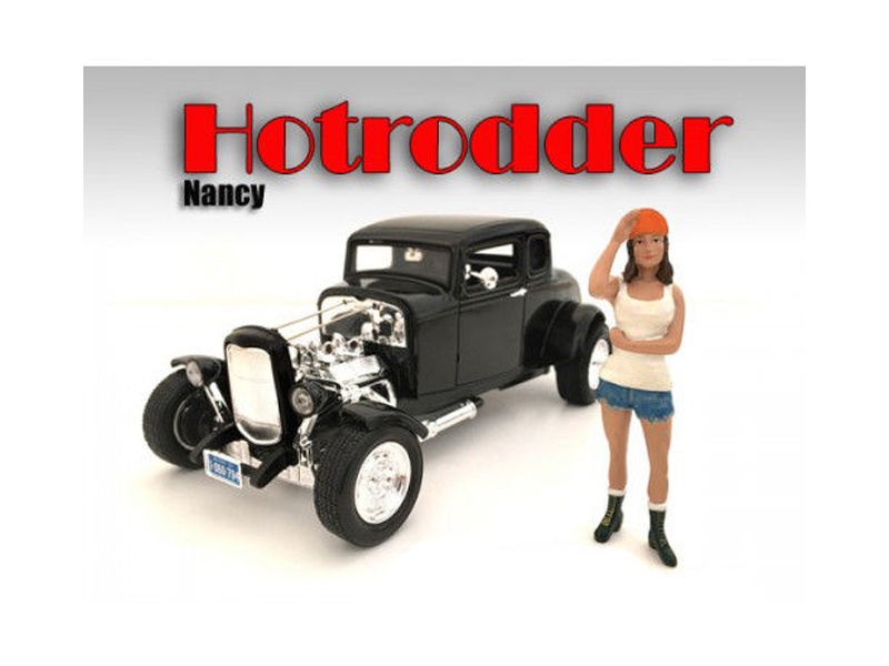 "Hotrodders" Nancy Figure For 1:18 Scale Models By American Diorama