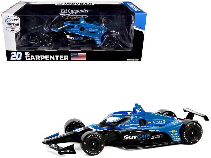 2024 Dallara IndyCar #20 Ed Carpenter "Guy Care" Diecast Model Car