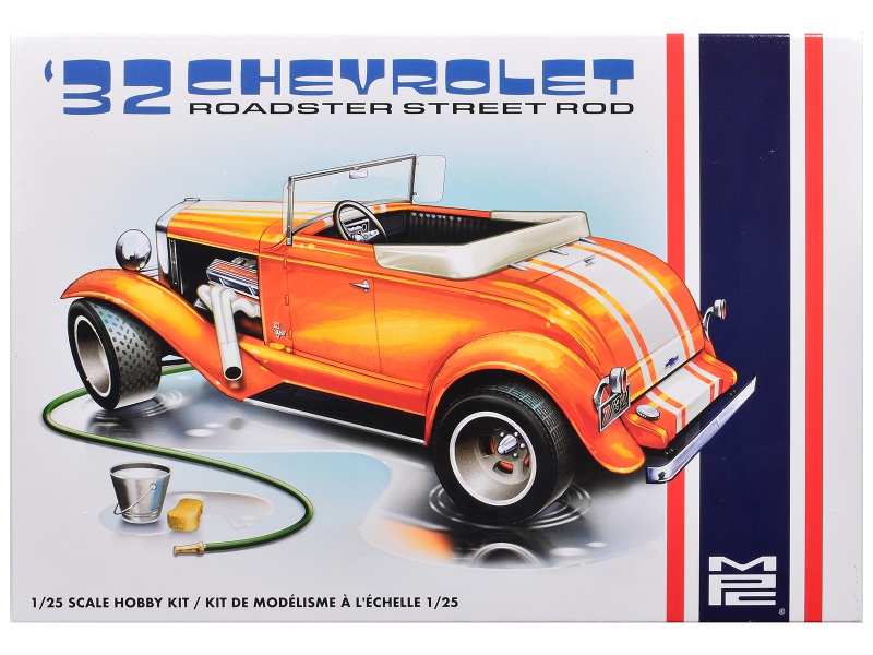 Skill 2 Model Kit 1932 Chevrolet Roadster Street Rod 1/25 Scale Model By Mpc