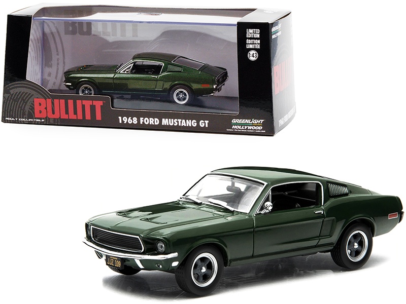 1968 Ford Mustang Gt Fastback Green "Bullitt" (1968) Movie 1/43 Diecast Model Car By Greenlight
