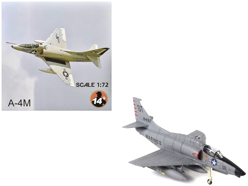 Douglas A-4D Skyhawk Aircraft "Vma-242 Bats Nas Key West 1962 Missile Crisis" United States Marine Corps 1/72 Diecast Model Airplane