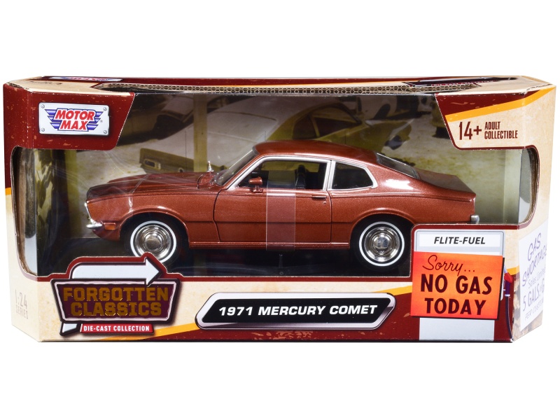 1971 Mercury Comet Brown Metallic "Forgotten Classics" Series 1/24 Diecast Model Car By Motormax