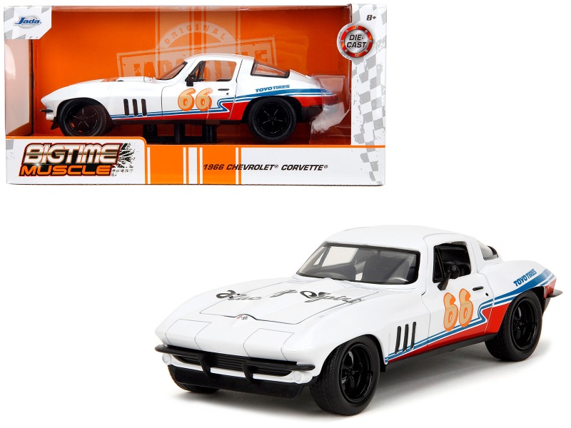 1966 Chevrolet Corvette #66 Racing Spirit Diecast Model Car