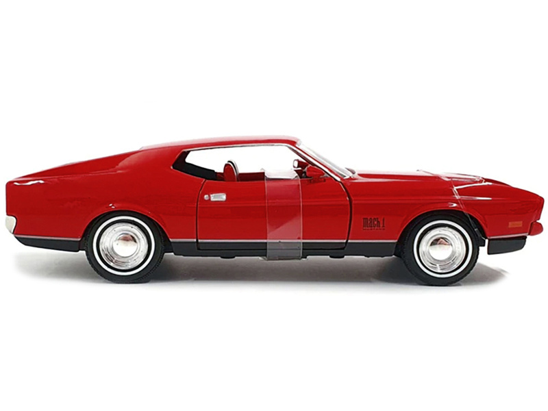1971 Ford Mustang Mach 1 Red James Bond 007 "Diamonds Are Forever" (1971) Movie "James Bond Collection" Series 1/24 Diecast Model Car By Motormax