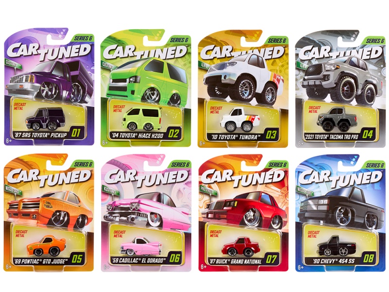 "Mainline" 2025 Series 6 Set Of 8 Pieces Diecast Model Cars By Cartuned