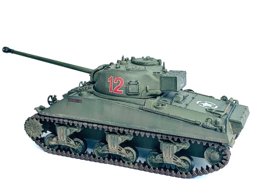 British Sherman Firefly Vc Tank #12 '3 Troop, A Sqd. Northamptonshire Yeomanry, France' (1944) 1/72 Scale Plastic Model by Dragon Models