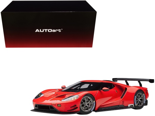 Ford GT Le Mans Plain Color Version Red 1/18 Model Car By Autoart