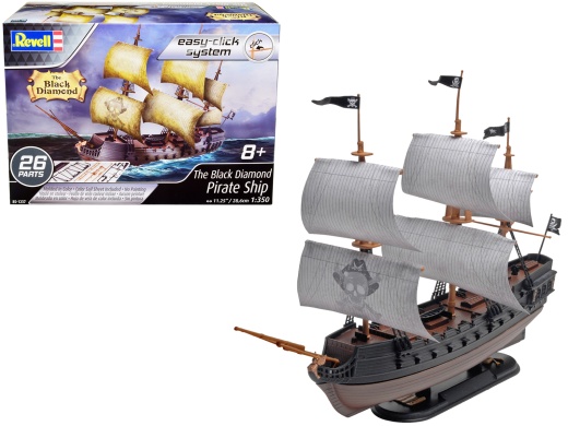 The Black Diamond Pirate Ship 1/350 Scale Model Kit by Revell