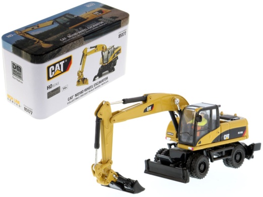 CAT Caterpillar M318d Wheeled Excavator With Operator 'High Line' Series 1/87 (Ho) Scale Diecast Model By Diecast Masters