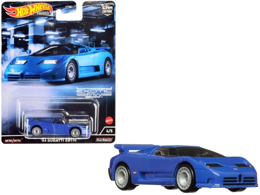 1994 Bugatti EB110 Blue 'Exotic Envy' Series Diecast Model Car - Hot Wheels