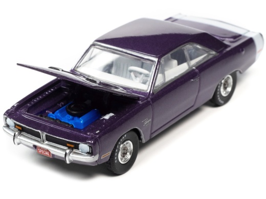 1971 Dodge Dart Swinger 340 Special Plum Crazy Purple Metallic Diecast Model Car