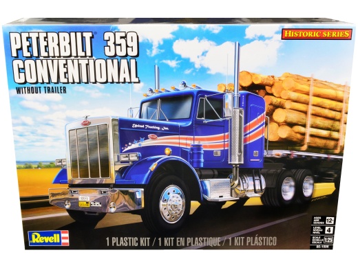 Revell Peterbilt 359 Conventional Truck Tractor Model Kit - 1/25 Scale
