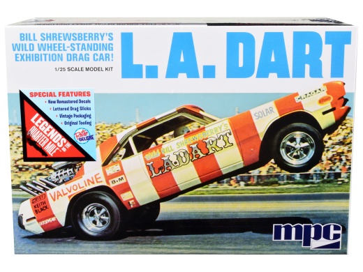 Bill Shrewsberry's L.A. Dart Wheelstander Drag Car Model Kit - 1/25 Scale