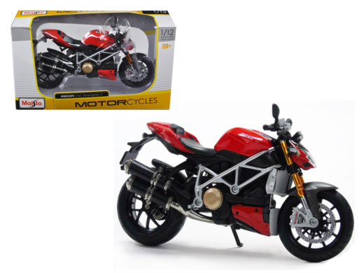 Ducati Mod Streetfighter S Red 1/12 Diecast Motorcycle Model By Maisto