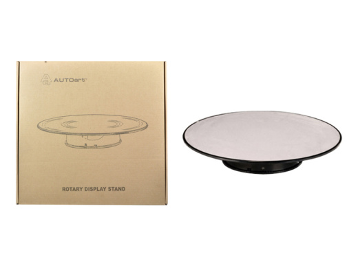 Autoart Rotary Display Stand Large 1/18 with Silver Top 12 Inches
