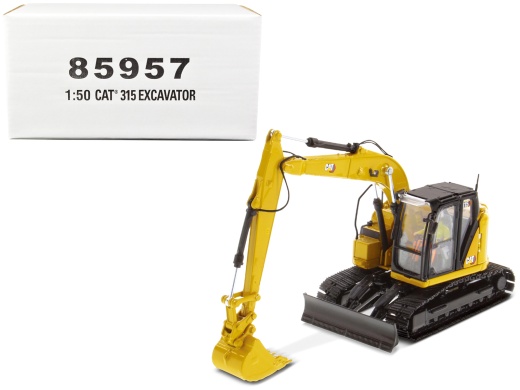 CAT Caterpillar 315 Track Type Hydraulic Excavator Yellow Diecast Model 1/50 Scale