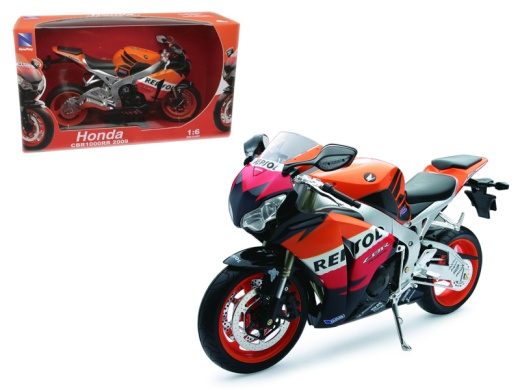 2009 Honda Cbr1000rr "Repsol" 1/6 Diecast Motorcycle Model By New Ray